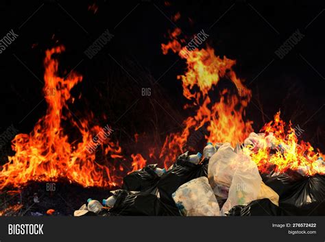 Burn Waste Plastic Image And Photo Free Trial Bigstock