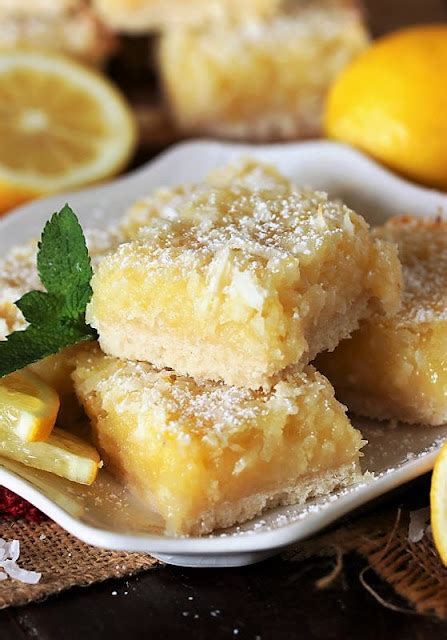 Luscious Lemon Coconut Bars The Kitchen Is My Playground