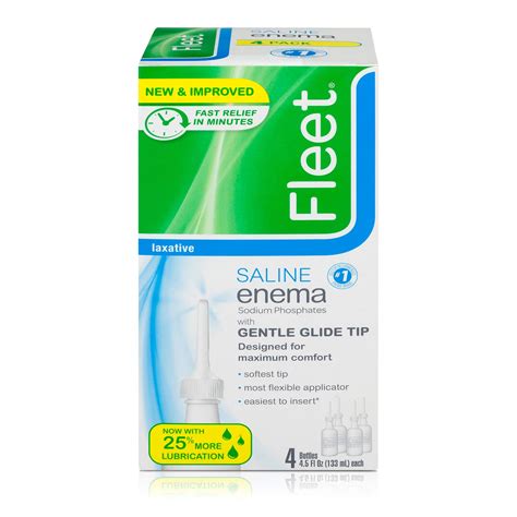 Fleet Saline Enema Count And Fleet Laxative Liquid Glycerin