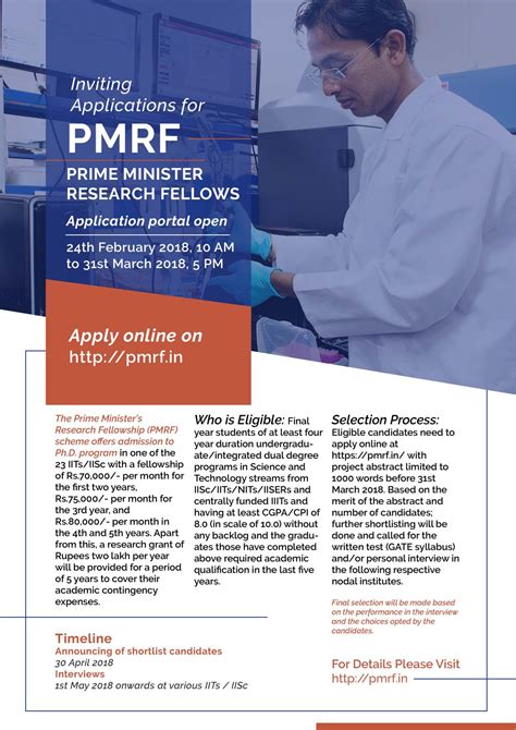 Prime Ministers Research Fellowship Pmrf Scheme IISER