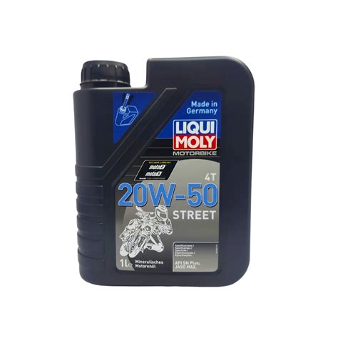 Aceite Liqui Moly 4T 20W50 Mineral Street LM 1500 1Lt 3MOTOS