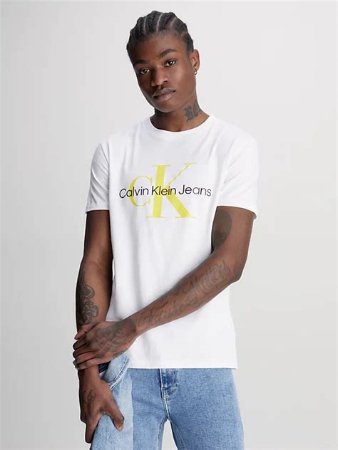 Slim Organic Cotton Logo T Shirt Calvin Klein® J30j320806yaf