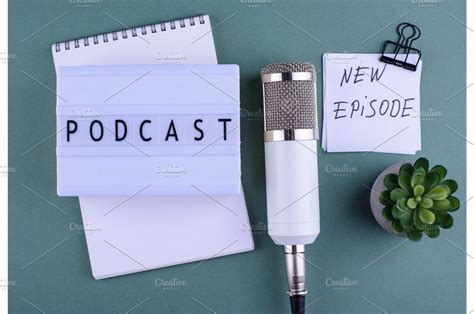 Podcast New Episode Concept With Podcasts Concept Episode