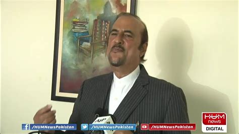 Advisor On Parliamentary Affairs Dr Babar Awan Talks To The Media