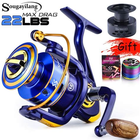 2New Sougayilang Spinning Fishing Reel 1000 7000 Series 5 2 1 Gear