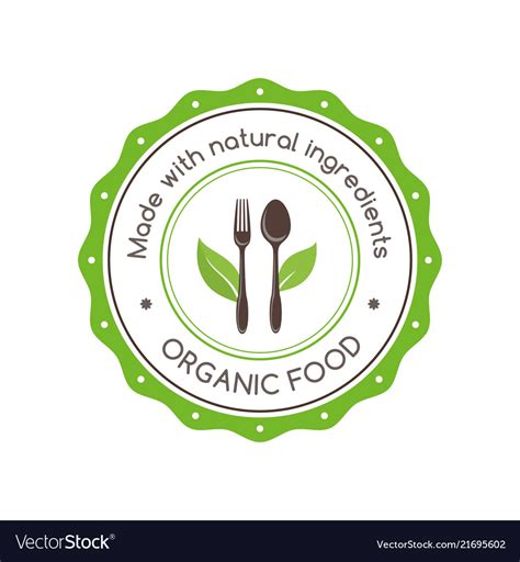 Natural organic ingredients Royalty Free Vector Image