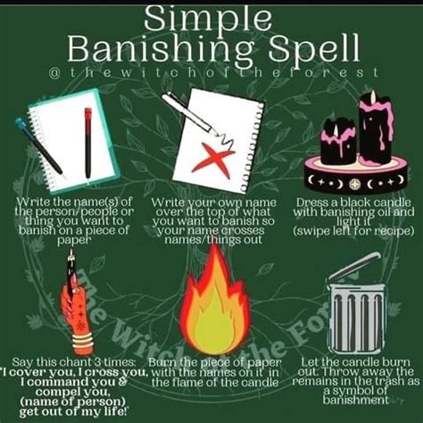 Pin By Witchery On Baneful Magick Banishing Spell Witch Spell Book