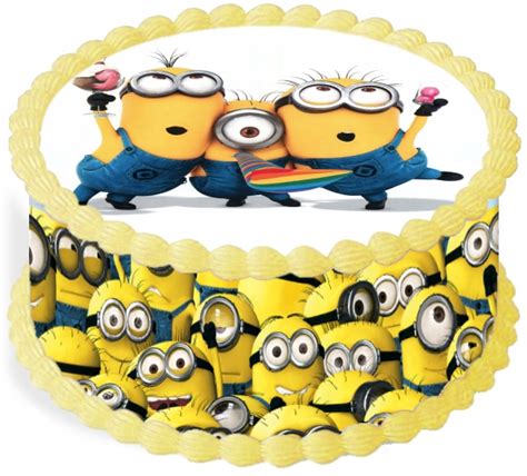 Op Atek Na Tort Cm Minionki Urodziny Party Allegro Pl