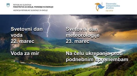 Svetovni Dan Voda In Svetovni Dan Meteorologije 2024 YouTube