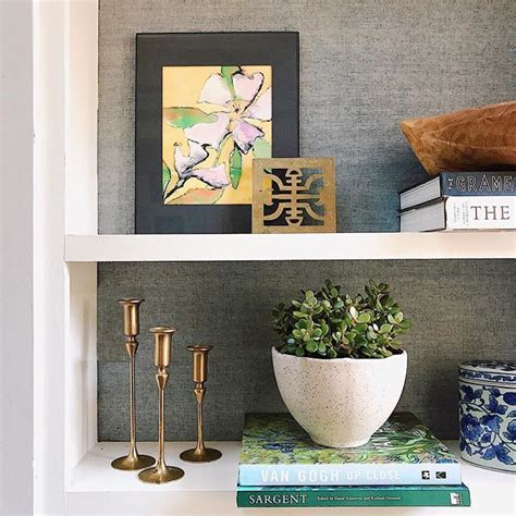 Trim Design Co Loves Lining The Backs Of Shelves With Grasscloth Wallpaper To Add Texture