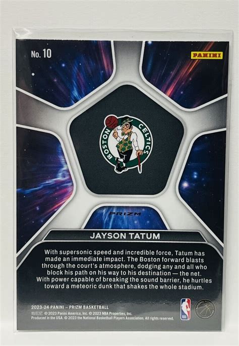 Panini Prizm Jayson Tatum Deep Space Prizm Holo Silver