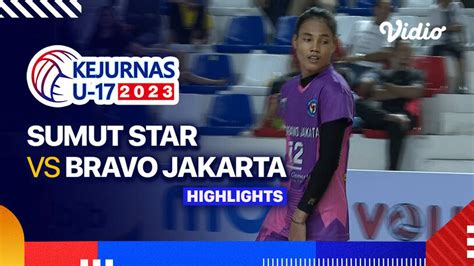 Putri Sumut Star Vs Bravo Jakarta Highlights Kejurnas Bola Voli