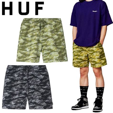 HUF ハフ FUCK IT TIGER CAMO EASY SHORT ファックイット タイガー カモ イージー ショーツ ハーフパンツ メンズ ストリート スケート ブランド