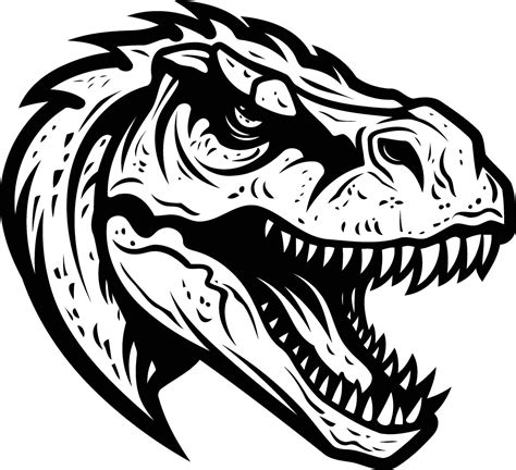 A ferocious tyrannosaurus rex head illustration, perfect for t shirt