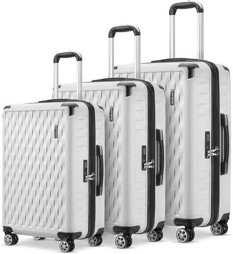 Joyway 3 Piece Luggage Set Clearance Hard Sided Suitcase With Spinner Wheels Tsa