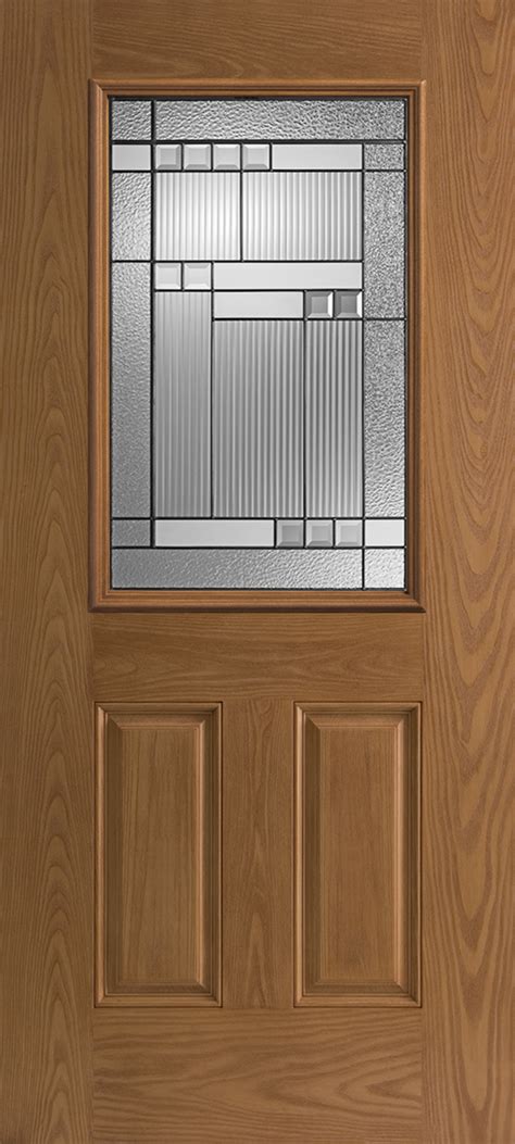 Blt Belleville Series Woodgrain Textured Panel Door Half