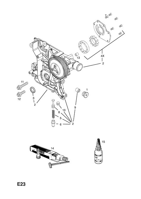 Vauxhall Astra H Oil Pump And Fittings Opel Epc Online