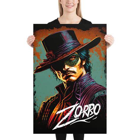 Art Print Zorro Wall Poster - Etsy