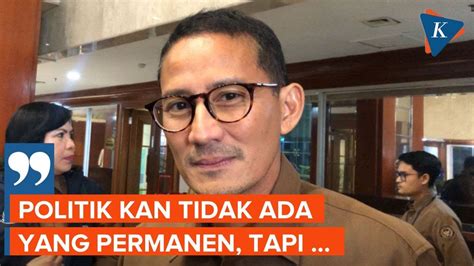 Sandiaga Beri Sinyal PPP Merapat Ke Koalisi Prabowo Gibran YouTube