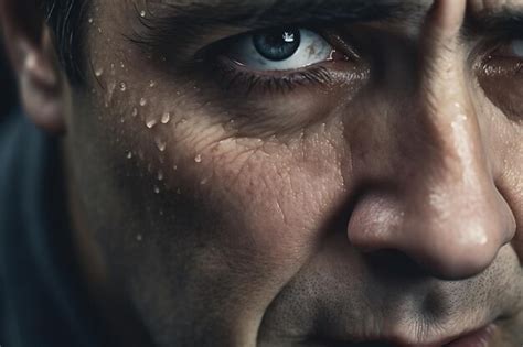 Premium Photo Sadness In The Eyes Of A Mature Man Generated