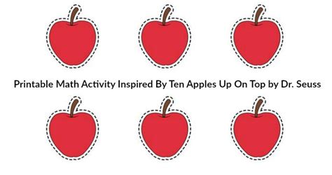 Ten Apples Up On Top Worksheets