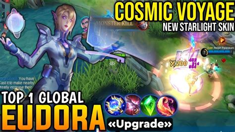 Cosmic Voyage Eudora New Starlight Skin Gameplay Top Global Eudora