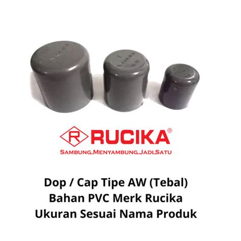 Jual Fitting PVC Rucika Dop Aw 1 2 Cap Aw Rucika 1 2 Inch Jakarta