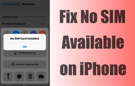 How to Fix No SIM Available on iPhone iOS 17/16/15