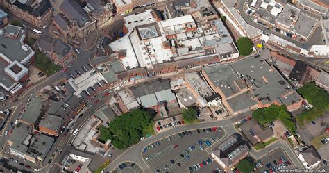 Worcester Street Kidderminster Town Centre From The Air Aerial