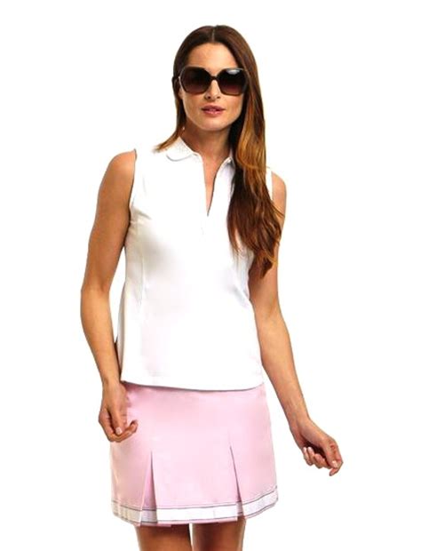 Golftini Cameo Pink Pleat Golf Skort