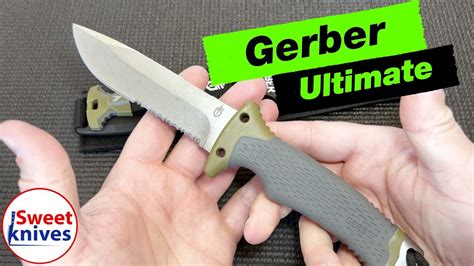 Gerber Ultimate Survival Knife Fire Starter Whistle Review YouTube