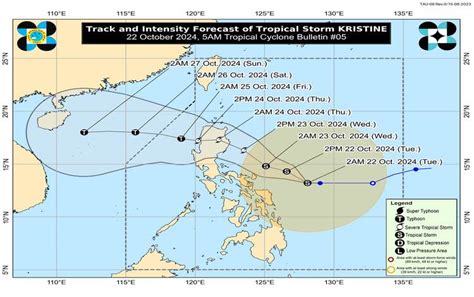 Typhoon Kristine Trami Update October 22 2024 500 Am Newsfeed