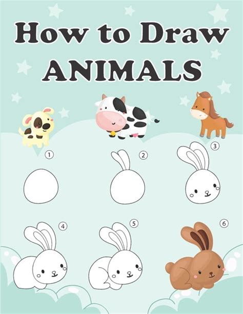 How To Draw Animals Step By Step Drawing Book For Kids Animal Drawing