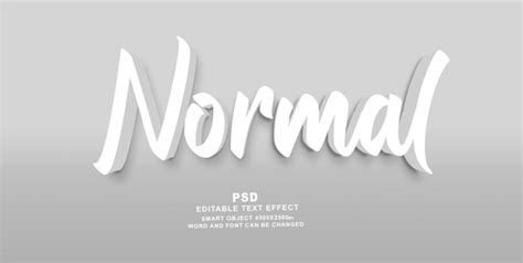 Plantilla Psd De Photoshop Con Efecto De Texto Editable D Normal