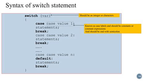 Decision Making Statements In C Programming Ppt