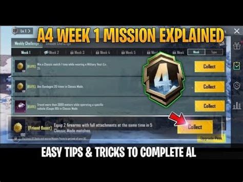 Bgmi Week Missions Explained C S Week A Royal Pass Week