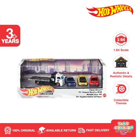 Hot Wheels Premium Diorama Japanese Tuners Set Jdm Shopee Malaysia