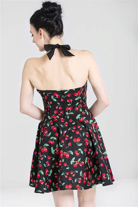 Robe Pin Up Hell Bunny Années 50 60 Imprimée De Cerises