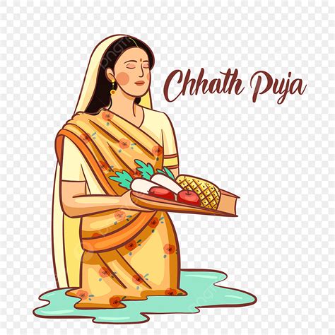 Chhath Puja Png Picture Line Style Chhath Puja Festival Ketepuja