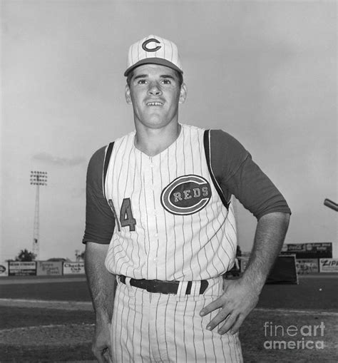 Pete Rose Poses In Uniform On Field By Bettmann