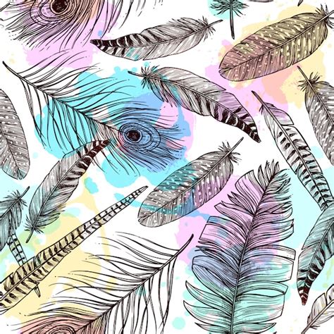 Feather Seamless Pattern