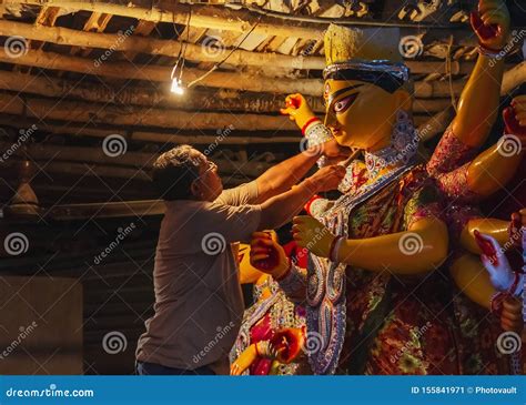 Durga Idol Making Editorial Image | CartoonDealer.com #159219268