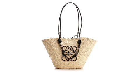 Loewe Anagram Basket Shopper Bag In Natural Lyst