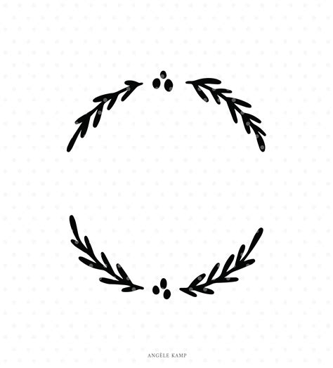 Christmas Wreath Silhouette