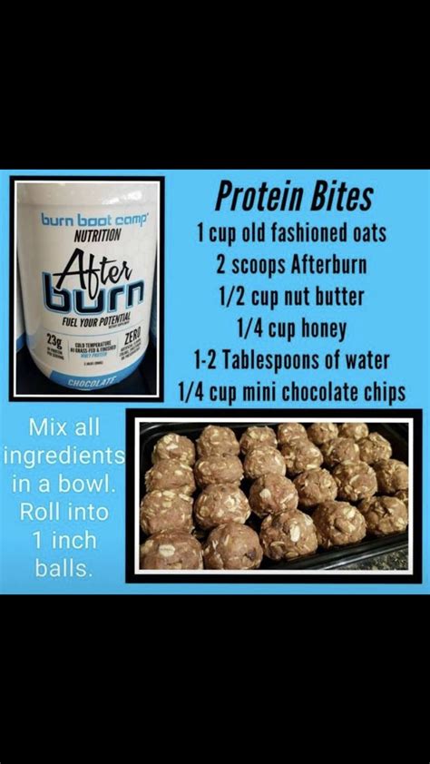 the ingredients for protein bites are shown