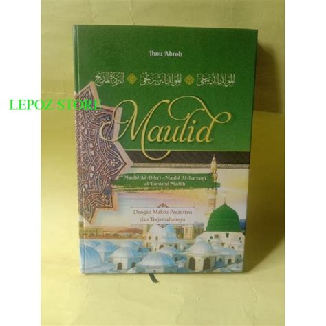 Jual Terjemah Kitab Maulid Diba Dibak Burdah Barzanji 3 Bahasa Ukuran