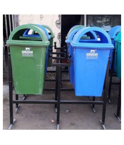 Green And Blue Swatch Bharat Dustbin With Stand Ltr Nilkamal At Rs