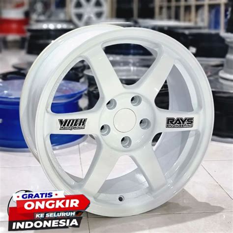 Jual Velg Racing Mobil Innova Rush Terios Ertiga Te Ring Putih