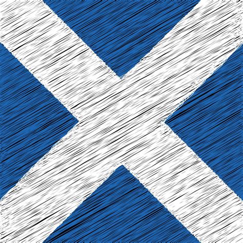 Scotland National Day 30 November, Square Flag Design 11991616 Vector