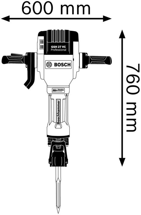 Bosch Gsh Vc Martillo Demoledor Professional W Potencia De